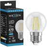 Mexen Vintis LED-Filament-Glühbirne E27, G45, 4W, Kalt - 6500K, 470 lm, klar - L156-E27-0465-00