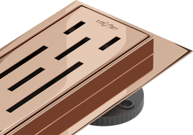 Mexen Flat 360° M01 drehbarer linienförmiger Abfluss 60 cm, Roségold - 1620060-40