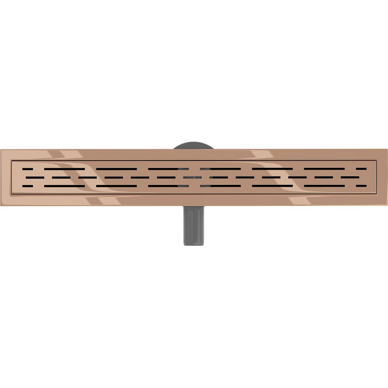 Mexen Flat 360° M01 drehbarer Linienablauf 70 cm, Roségold - 1620070-40