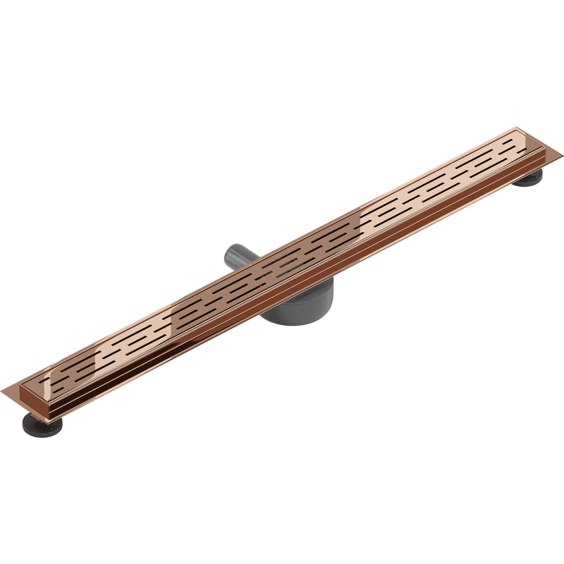 Mexen Flat 360° M01 drehbarer Linienablauf 100 cm, Roségold - 1620100-40