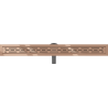 Mexen Flat 360° M01 Drehbarer Linienablauf 80 cm, Roségold - 1620080-40