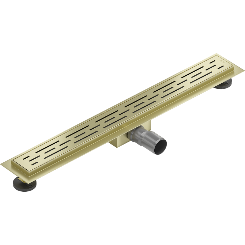 Mexen Flat M01 Linienentwässerung 50 cm, gebürstetes Gold - 1A20050-15