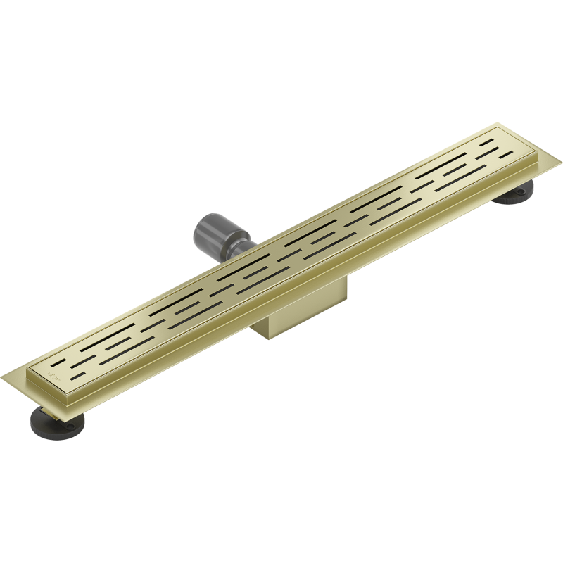 Mexen Flat M01 lineare Abflussrinne 60 cm, gebürstetes Gold - 1A20060-15