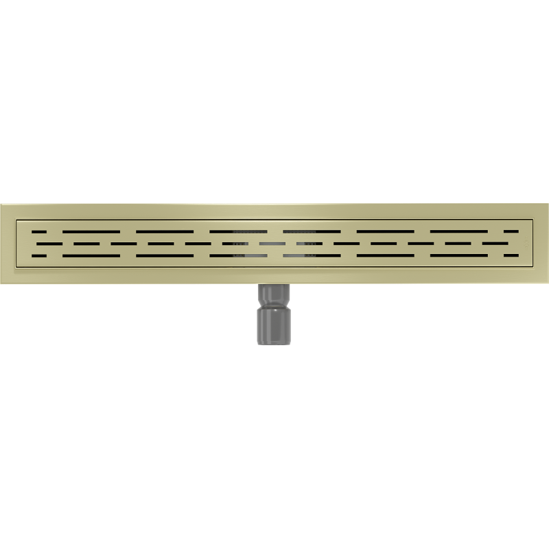 Mexen Flat M01 Linienentwässerung 70 cm, gebürstetes Gold - 1A20070-15