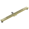 Mexen Flat M01 Linienablauf 90 cm, gebürstet gold - 1A20090-15