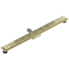 Mexen Flat M01 Linienabfluss 100 cm, gebürstetes Gold - 1A20100-15