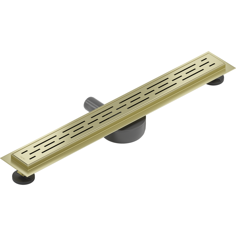 Mexen Flat 360° M01 drehbarer Linienablauf 50 cm, gold gebürstet - 1A20050-40