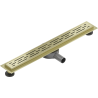 Mexen Flat 360° M01 Drehbarer Linienablauf 60 cm, gebürstetes Gold - 1A20060-40