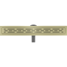 Mexen Flat 360° M01 Drehbarer Linienablauf 60 cm, gebürstetes Gold - 1A20060-40