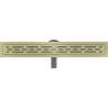 Mexen Flat 360° M01 Drehbare Linienentwässerung 70 cm, gebürstetes Gold - 1A20070-40