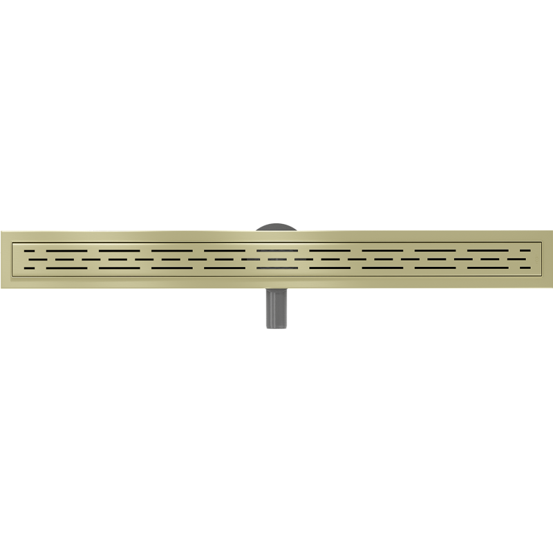 Mexen Flat 360° M01 drehbarer Linienablauf 80 cm, gebürstetes Gold - 1A20080-40