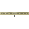 Mexen Flat 360° M01 drehbarer Linienablauf 80 cm, gebürstetes Gold - 1A20080-40