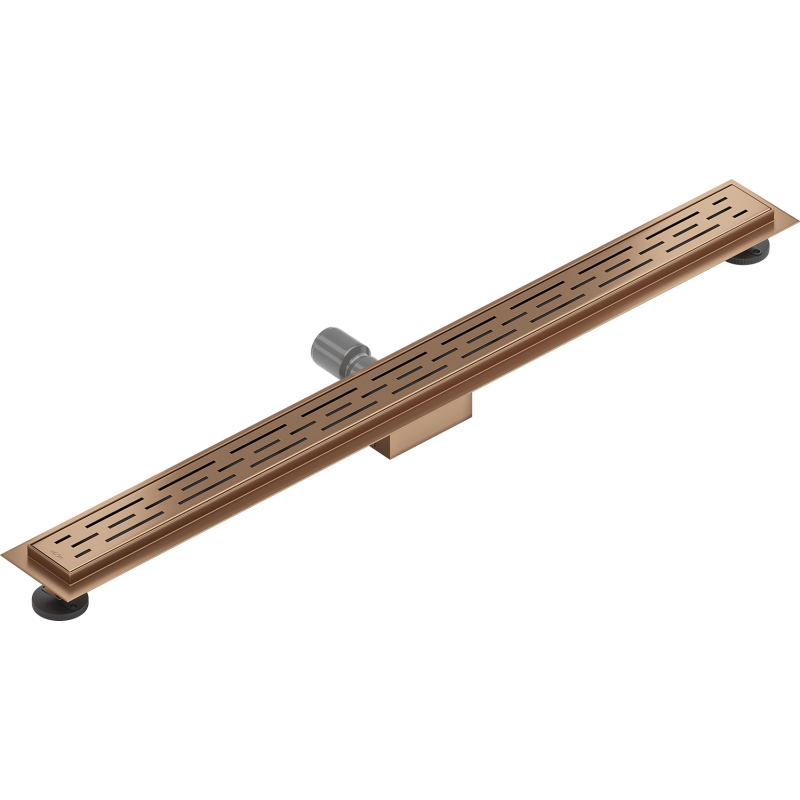 Mexen Flat M01 Linienentwässerung 80 cm, gebürstetes Kupfer - 1C20080-15