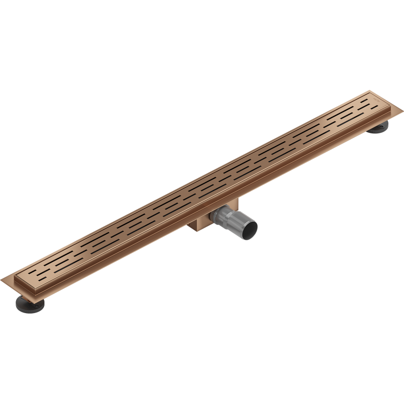 Mexen Flat M01 Linienentwässerung 90 cm, gebürstetes Kupfer - 1C20090-15