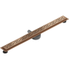 Mexen Flat 360° M01 Drehbarer Linienabfluss 80 cm, gebürstetes Kupfer - 1C20080-40