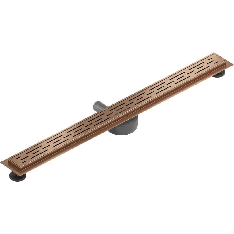 Mexen Flat 360° M01 rotierende Linienentwässerung 100 cm, gebürstetes Kupfer - 1C20100-40