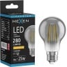 Mexen Vintis LED-Glühbirne Filament E27, A60, 4W, Warm - 2200K, 280 lm, Rauchglas - L150-E27-0422-70