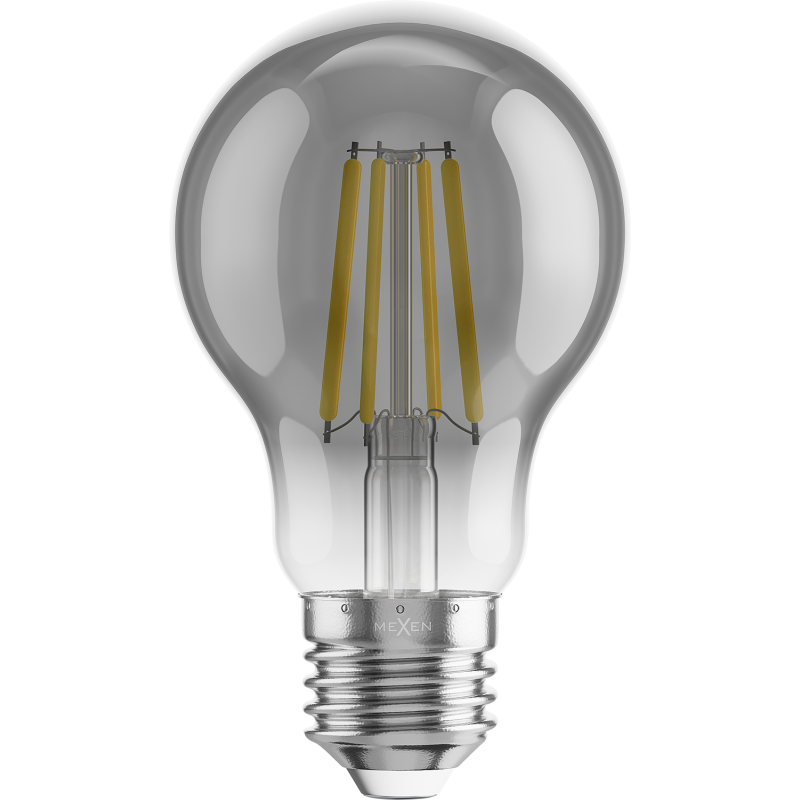 Mexen Vintis LED-Glühbirne Filament E27, A60, 4W, Warm - 2200K, 280 lm, Rauchglas - L150-E27-0422-70