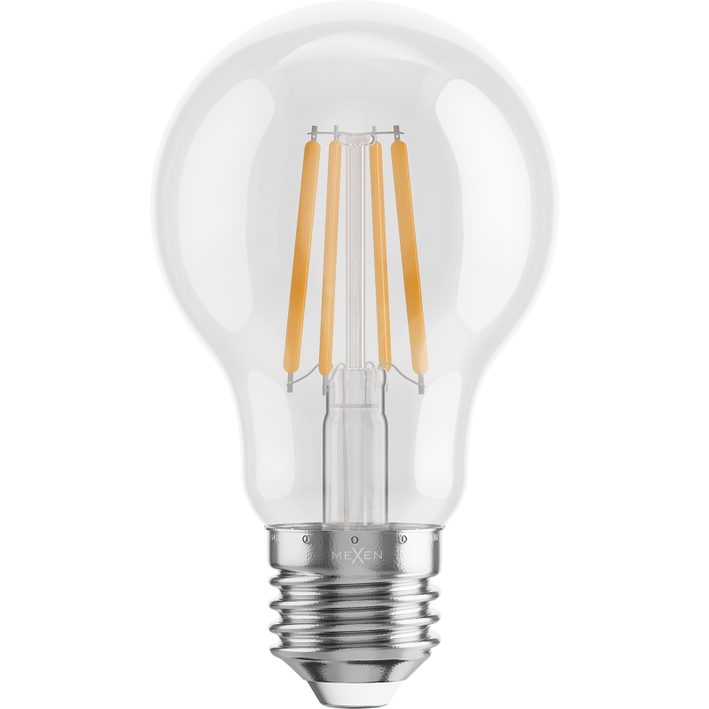 Mexen Vintis LED-Filamentlampe E27, A60, 6W, Warm - 2200K, 720 lm, klar - L150-E27-0622-00