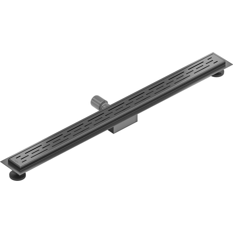 Mexen Flat M01 Linienablauf 80 cm, gebürstetes Gun Gray - 1E20080-15