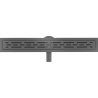 Mexen Flat 360° M01 Drehbarer Linienablauf 50 cm, gebürstet gun gray - 1E20050-40