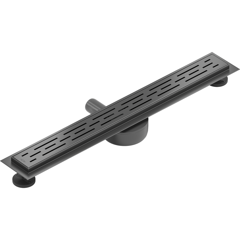 Mexen Flat 360° M01 drehbarer Linienablauf 70 cm, gebürstetes Gun Gray - 1E20070-40