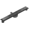 Mexen Flat 360° M01 drehbarer Linienablauf 70 cm, gebürstetes Gun Gray - 1E20070-40