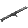 Mexen Flat 360° M01 drehbarer Linienablauf 80 cm, gebürstet Gun Gray - 1E20080-40