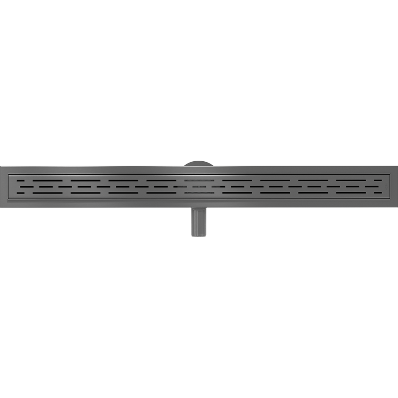 Mexen Flat 360° M01 drehbarer Linienablauf 80 cm, gebürstet Gun Gray - 1E20080-40