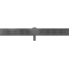 Mexen Flat 360° M01 drehbarer Linienablauf 80 cm, gebürstet Gun Gray - 1E20080-40