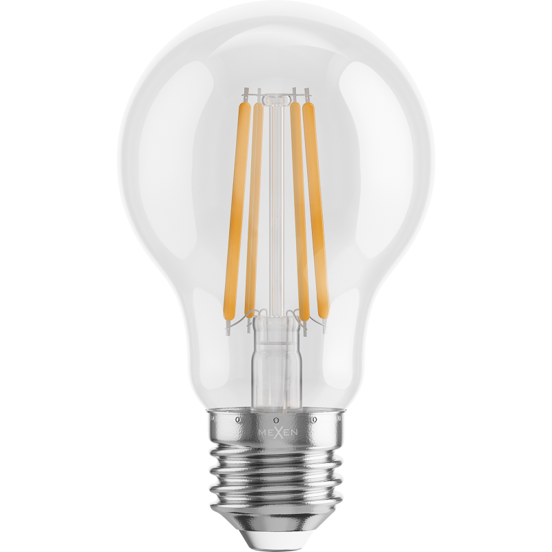 Mexen Vintis LED-Filament-Glühbirne E27, A60, 8W, Warm - 2200K, 1055 lm, klar - L150-E27-0822-00