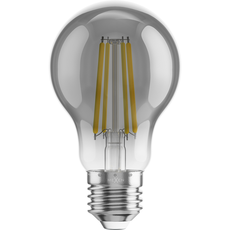 Mexen Vintis LED-Filament-Glühbirne E27, A60, 8W, Warm - 2200K, 600 lm, Rauch - L150-E27-0822-70