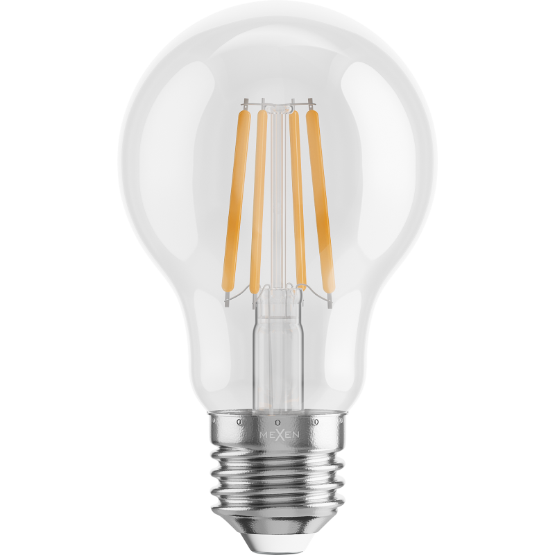 Mexen Vintis LED-Filamentlampe E27, A60, 4W, Warm - 2700K, 470 lm, klar - L150-E27-0427-00