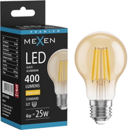 Mexen Vintis LED-Filamentlampe E27, A60, 4W, Warm - 2700K, 400 lm, Amber - L150-E27-0427-50