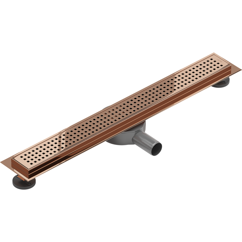 Mexen Flat 360° M08 Rotierender Linearablauf 60 cm, Roségold - 1625060-40