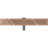 Mexen Flat 360° M08 Rotierender Linearablauf 60 cm, Roségold - 1625060-40