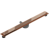 Mexen Flat 360° M08 drehbarer Linienablauf 80 cm, Roségold - 1625080-40