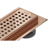 Mexen Flat 360° M08 Drehbarer Linienablauf 90 cm, Roségold - 1625090-40