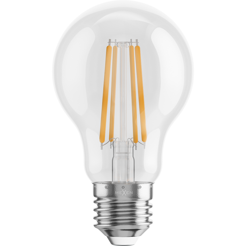 Mexen Vintis LED-Filament-Lampe E27, A60, 8W, Warm - 2700K, 1055 lm, klar - L150-E27-0827-00