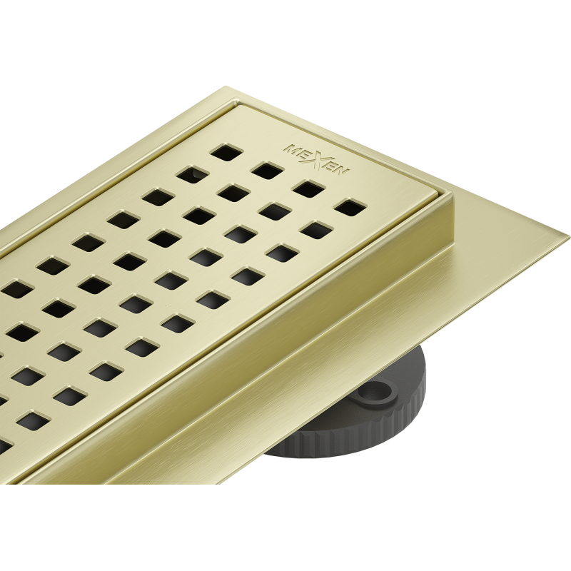Mexen Flat M08 lineare Bodenentwässerung 60 cm, gebürstetes Gold - 1A25060-15