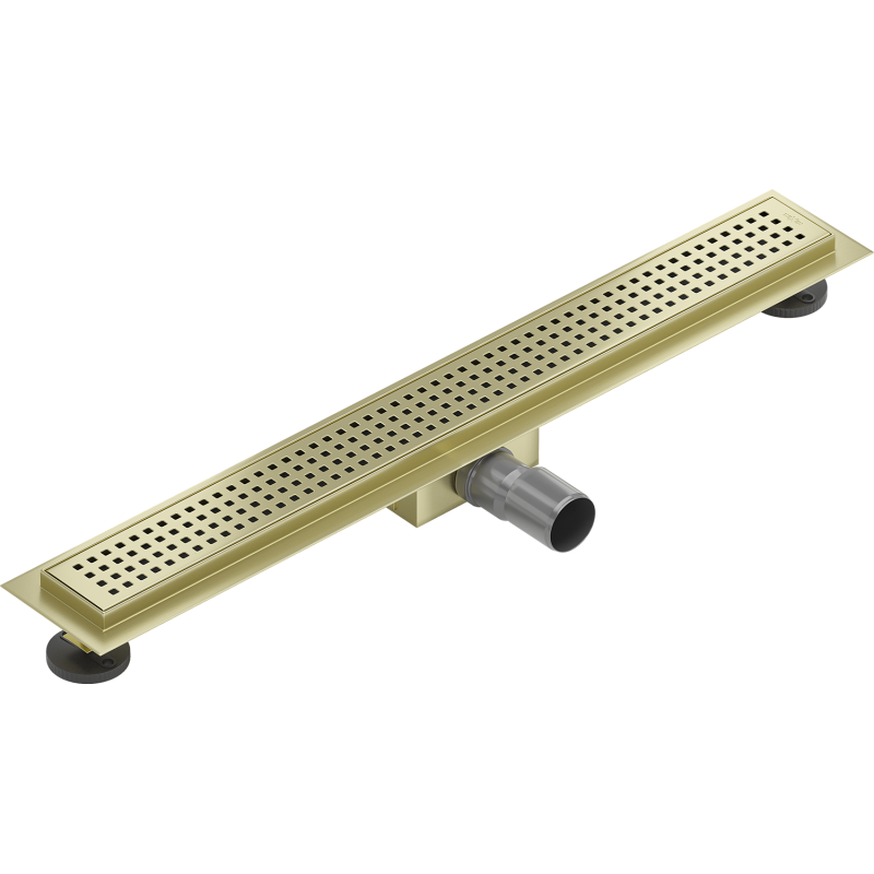 Mexen Flat M08 Linienentwässerung 70 cm, gebürstetes Gold - 1A25070-15