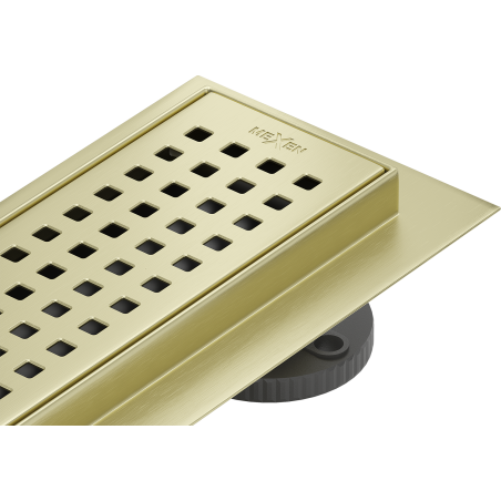 Mexen Flat 360° M08 Drehbarer Linienabfluss 50 cm, gebürstetes Gold - 1A25050-40