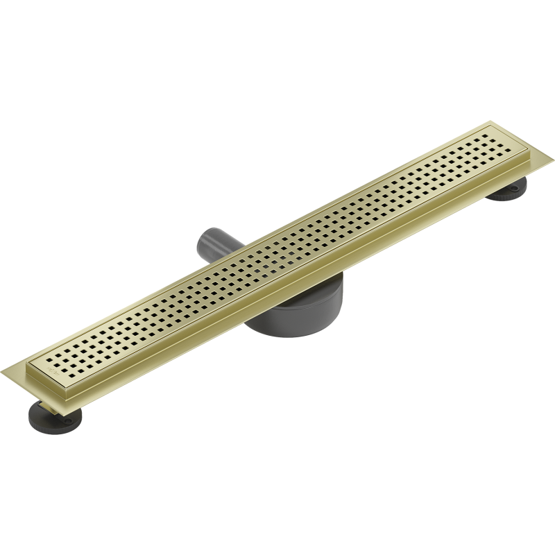 Mexen Flat 360° M08 Drehbarer Linienabfluss 50 cm, gebürstetes Gold - 1A25050-40