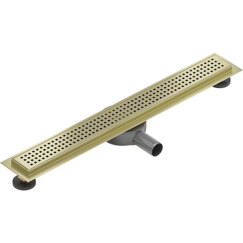Mexen Flat 360° M08 Drehbare Linienentwässerung 60 cm, gebürstetes Gold - 1A25060-40