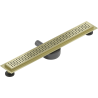 Mexen Flat 360° M08 Drehbare Linienentwässerung 60 cm, gebürstetes Gold - 1A25060-40