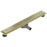 Mexen Flat 360° M08 drehbarer Linienablauf 70 cm, gold gebürstet - 1A25070-40