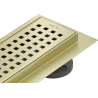 Mexen Flat 360° M08 Drehbarer Linienablauf 80 cm, gebürstetes Gold - 1A25080-40