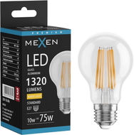Mexen Vintis LED-Filamentbirne E27, A60, 10W, Warm - 2700K, 1320 lm, klar - L150-E27-1027-00