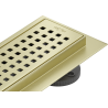 Mexen Flat 360° M08 drehbarer Linienablauf 90 cm, gebürstet gold - 1A25090-40