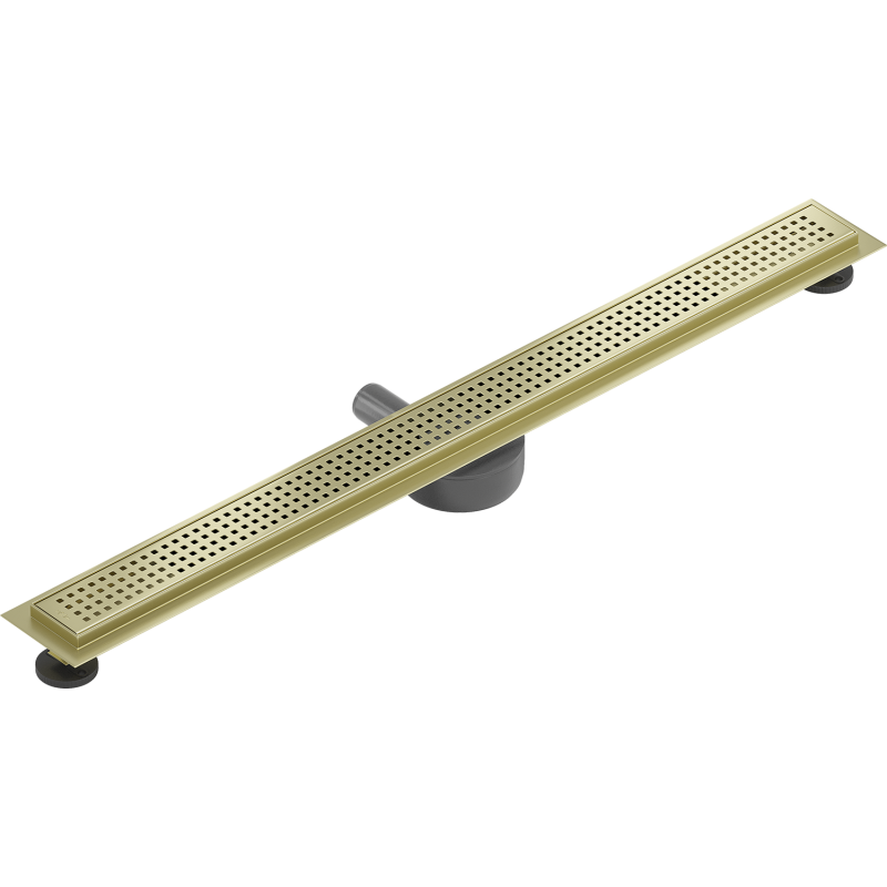 Mexen Flat 360° M08 drehbarer Linienablauf 100 cm, gebürstetes Gold - 1A25100-40